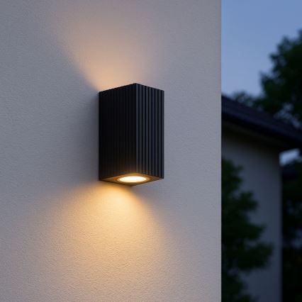 Brilliant - Väli seinavalgusti JELANI 2xGU10/10W/230V IP44 must