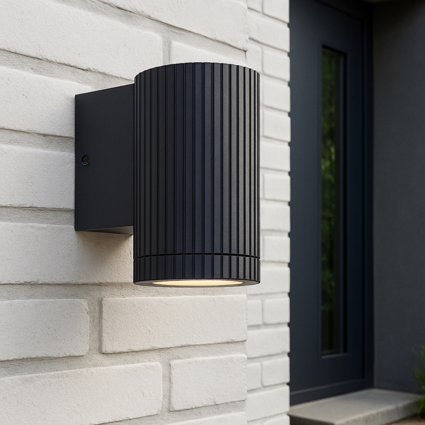 Brilliant - Väli seinavalgusti KEOLA 1xGU10/10W/230V IP44 must