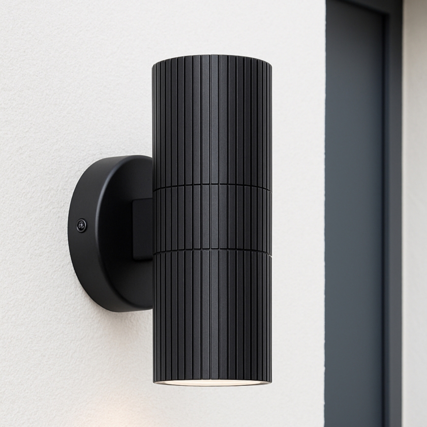 Brilliant - Väli seinavalgusti KEOLA 2xGU10/10W/230V IP44 must