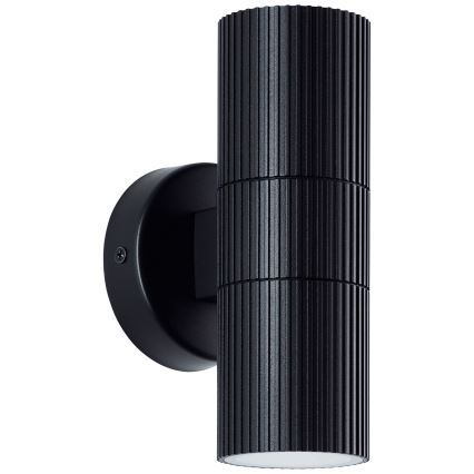 Brilliant - Väli seinavalgusti KEOLA 2xGU10/10W/230V IP44 must