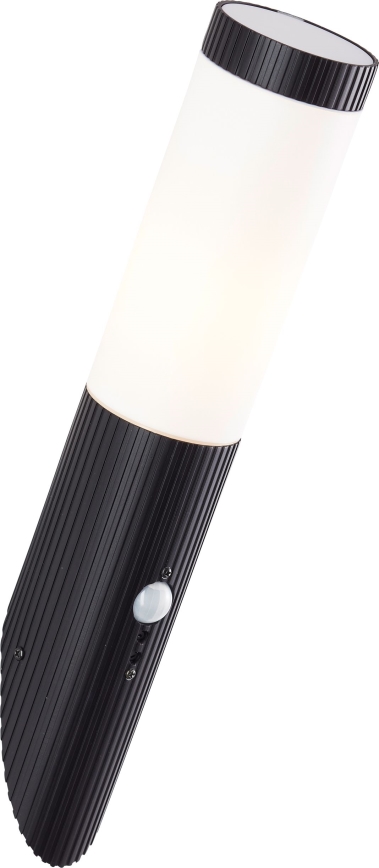 Brilliant - Väli seinavalgusti koos anduriga KALEO 1xE27/10W/230V IP44 must