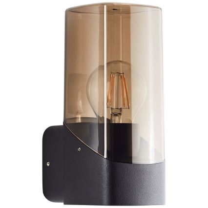 Brilliant - Väli seinavalgusti MINOU 1xE27/10W/230V IP44 must/suitsune