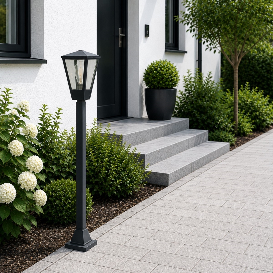 Brilliant - Välisvalgusti WESTDLIFF 1xE27/20W/230V 98,4 cm IP44 antratsiit