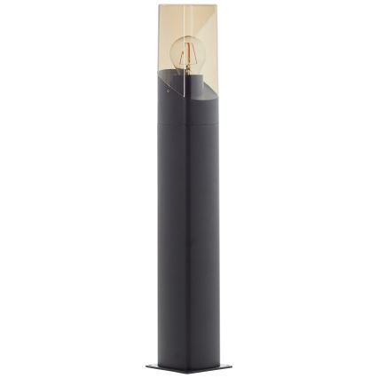 Brilliant - Välivalgusti MINOU 1xE27/10W/230V 60 cm IP44 must/suitsune