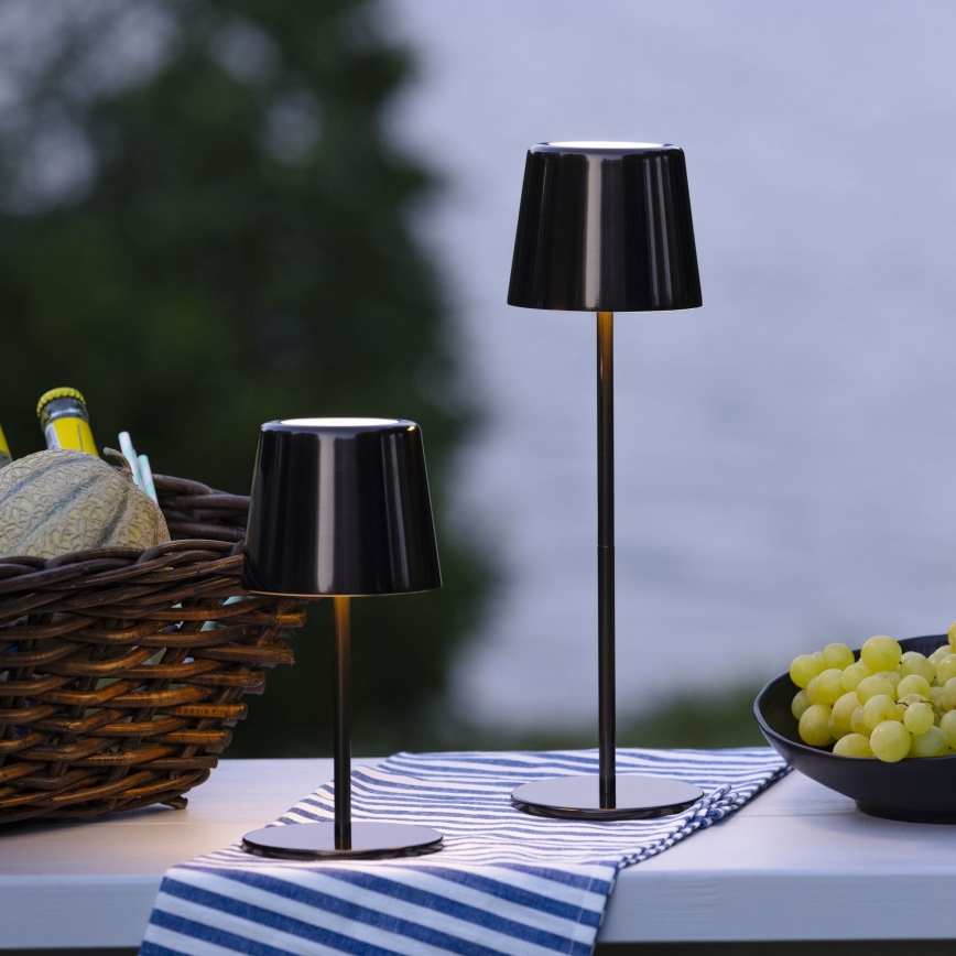 Brilliant - LED reguleeritav puutetundlik välisvalgusti XAANA LED/4W/5V 3000/4000/6500K 2600 mAh IP44 must