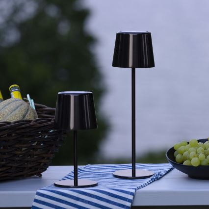 Brilliant - LED reguleeritav puutetundlik välisvalgusti XAANA LED/4W/5V 3000/4000/6500K 2600 mAh IP44 must