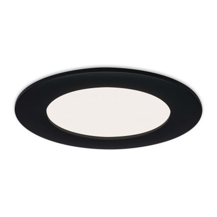Brilo - komplekt 3 LED-süvistatavat vannitoa laevalgustit FLAT LED/6W/230V IP44, must