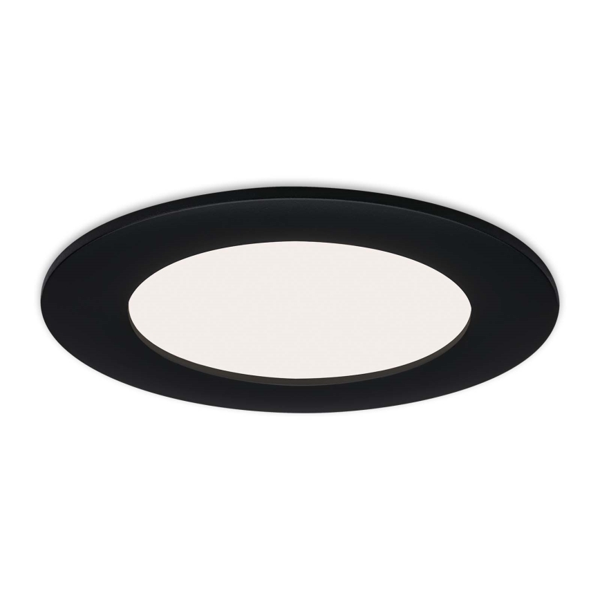 Brilo - komplekt 3 LED-süvistatavat vannitoa laevalgustit FLAT LED/6W/230V IP44, must
