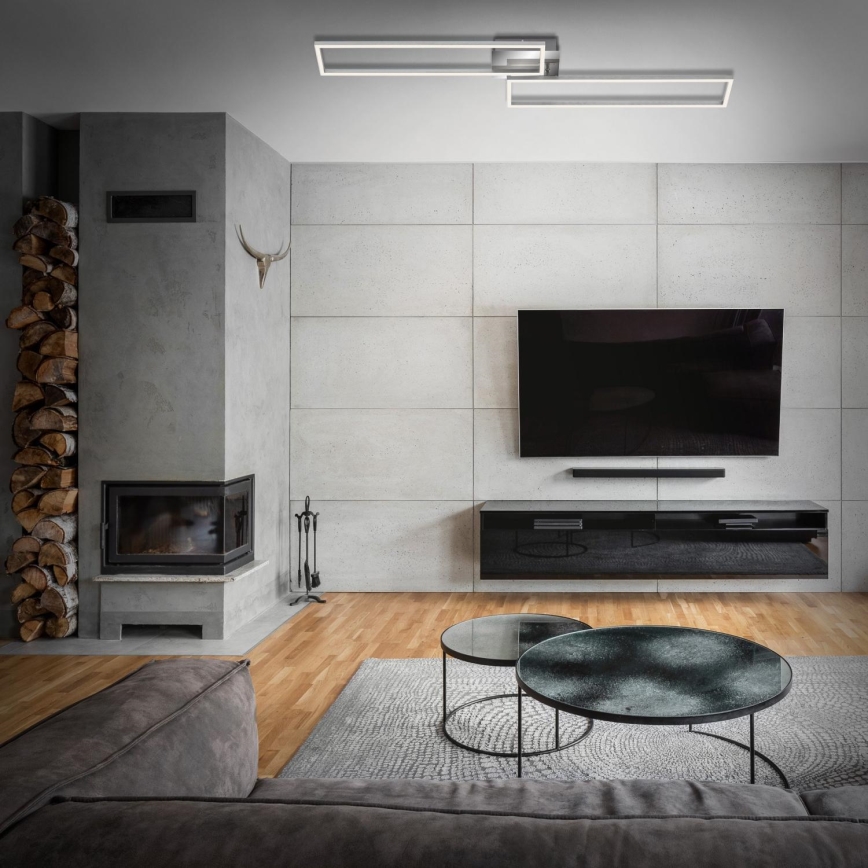 Brilo 3158-018 - LED Hämardatav pinnale kinnitatav lühter FRAME 2xLED/20W/230V 2700-5000K Wi-Fi Tuya + kaugjuhtimispult