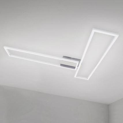 Brilo 3158-018 - LED Hämardatav pinnale kinnitatav lühter FRAME 2xLED/20W/230V 2700-5000K Wi-Fi Tuya + kaugjuhtimispult