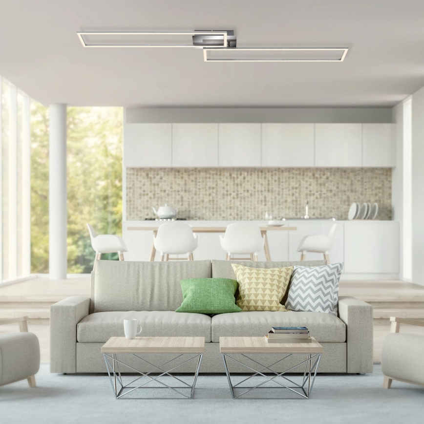 Brilo 3158-018 - LED Hämardatav pinnale kinnitatav lühter FRAME 2xLED/20W/230V 2700-5000K Wi-Fi Tuya + kaugjuhtimispult