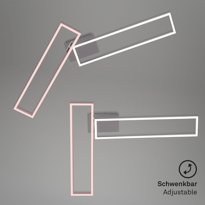 Brilo 3158-018 - LED Hämardatav pinnale kinnitatav lühter FRAME 2xLED/20W/230V 2700-5000K Wi-Fi Tuya + kaugjuhtimispult