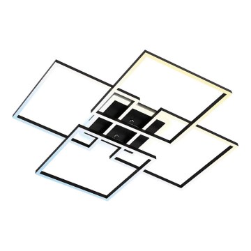 Brilo - Hämardatav LED-laelamp FRAME LED/50W/230V 2700-6500K 72,4x72,4cm must Wi-Fi Tuya + kaugjuhtimispult