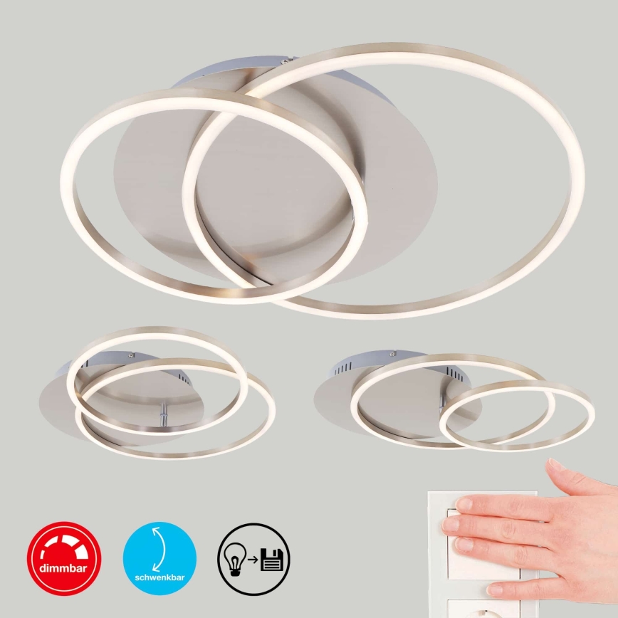 Brilo - Hämardatav LED-laevalgusti FRAMES LED/14W/230V + LED/22W 3000K