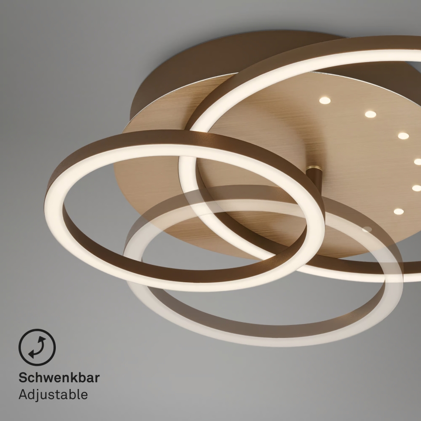 Brilo - Hämardatav LED laevalgusti LED/26W/230V 3000K pruun