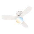 Brilo - hämardatav LED-laeventilaator PAN LED/15W/230V 3000-6500K valge + kaugjuhtimispult
