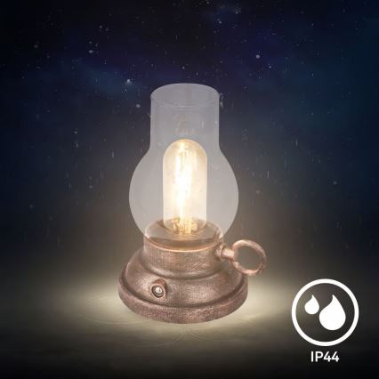 Brilo - LED hämardatav väliseks kasutamiseks laetav lauavalgusti KANEA LED/1,5W/5V IP44 1200 mAh pronks