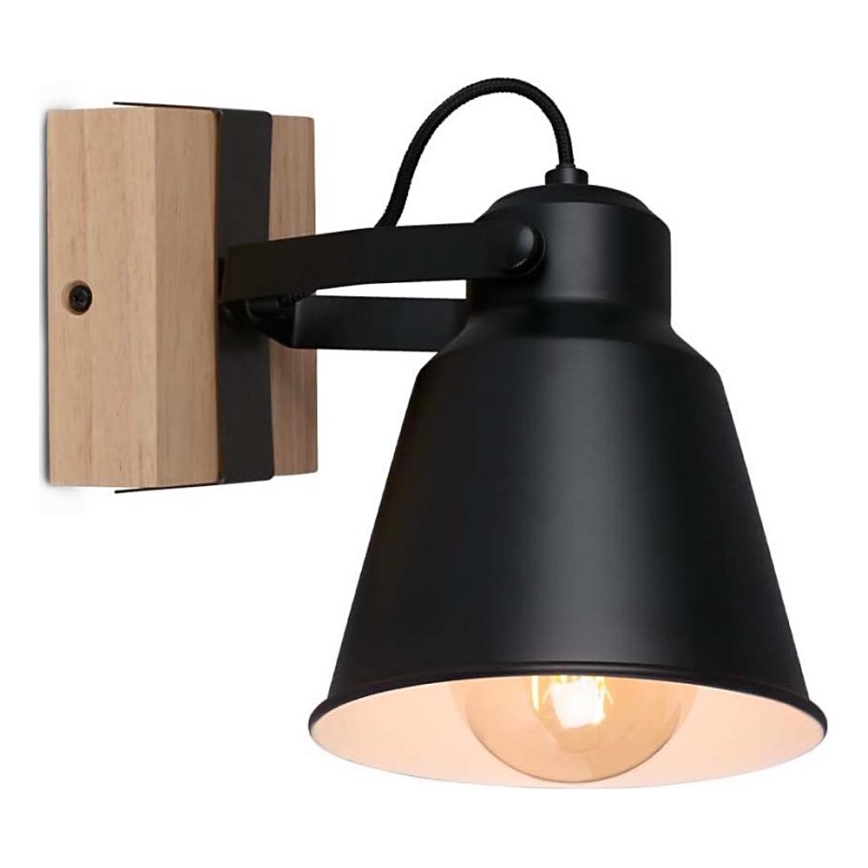Brilo - Kohtvalgusti seinale TALLE  1xE27/40W/230V kummipuu