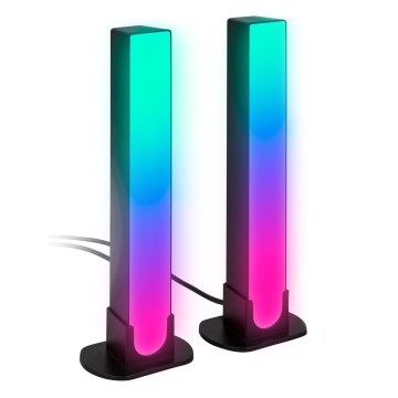 Brilo - KOMPLEKT 2x LED RGBIC Hämardatav laualamp LED/12W/230V 3000-6500K Wi-Fi Tuya