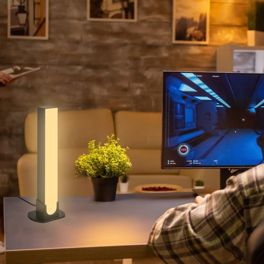 Brilo - KOMPLEKT 2x LED RGBIC Hämardatav laualamp LED/12W/230V 3000-6500K Wi-Fi Tuya