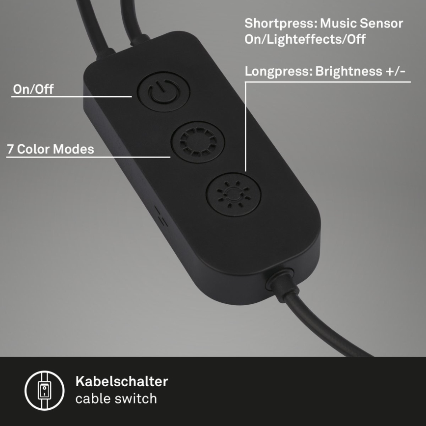 Brilo - KOMPLEKT 2x LED RGBIC Hämardatav laualamp LED/12W/230V 3000-6500K Wi-Fi Tuya