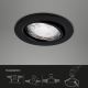 Brilo - KOMPLEKT 3x LED Süvistatav valgusti vannituppa 1xGU10/5W/230V IP23 must