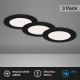 Brilo - KOMPLEKT 3x LED Süvistatav valgusti vannituppa FLAT LED/7W/230V IP44