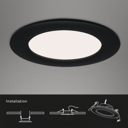 Brilo - KOMPLEKT 3x LED Süvistatav valgusti vannituppa FLAT LED/7W/230V IP44