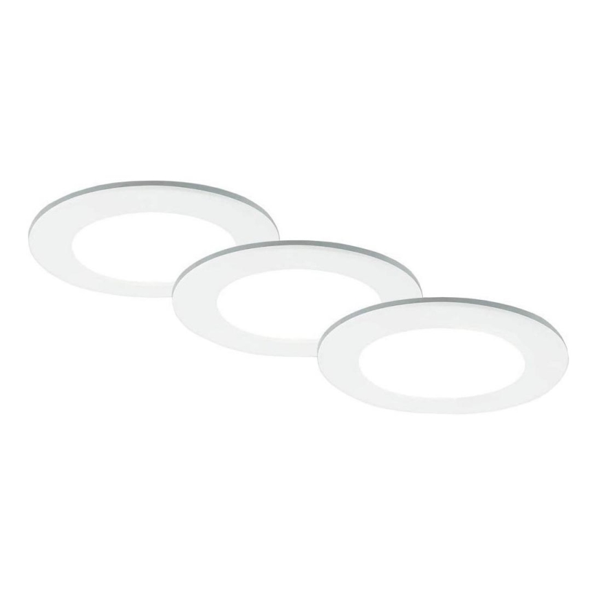 Brilo - KOMPLEKT 3x LED Süvistatav valgusti vannituppa LED/4W/230V IP44 3000/4000K valge