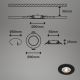 Brilo - KOMPLEKT 4x LED Süvistatav valgusti vannituppa LED/4,9W/230V IP44 must