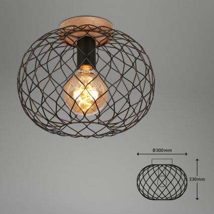 Brilo - Laevalgusti WINKI 1xE27/40W/230V kummipuu