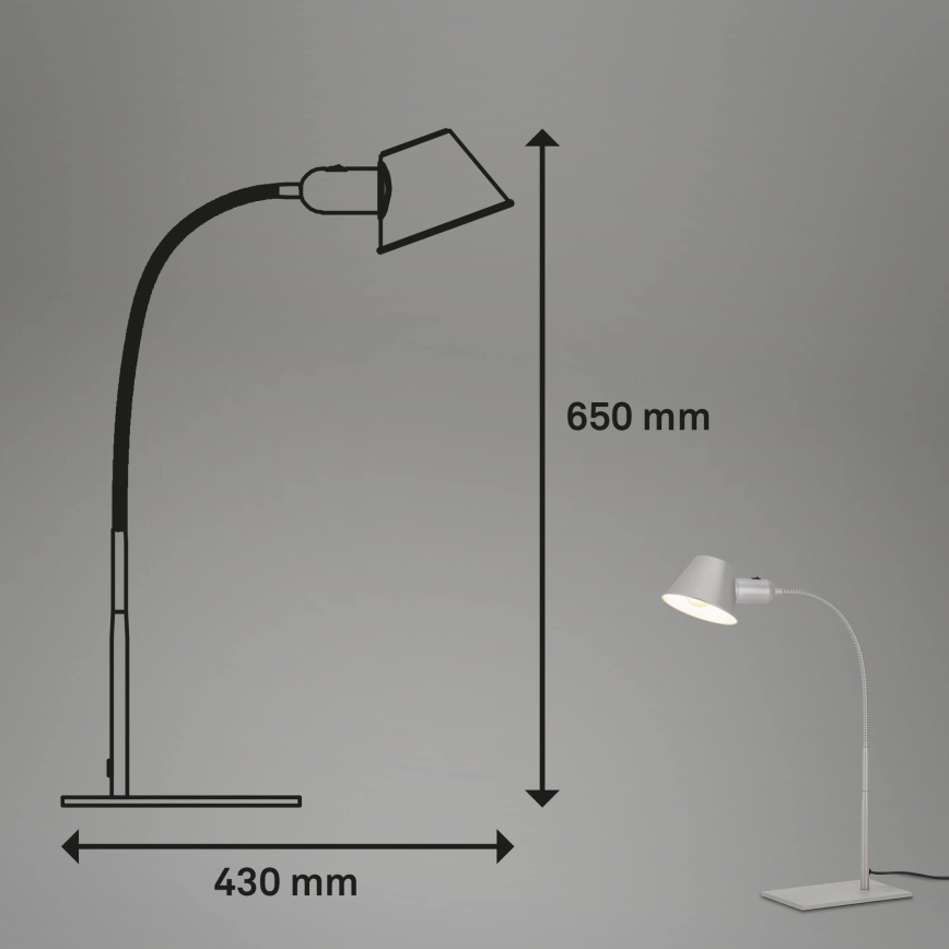 Brilo - Laualamp 1xE27/10W/230V mattkroom