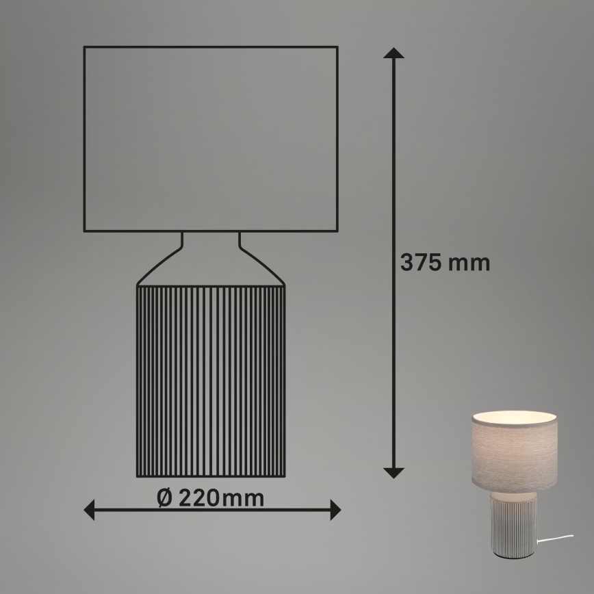 Brilo - Laualamp INO 1xE14/10W/230V hall