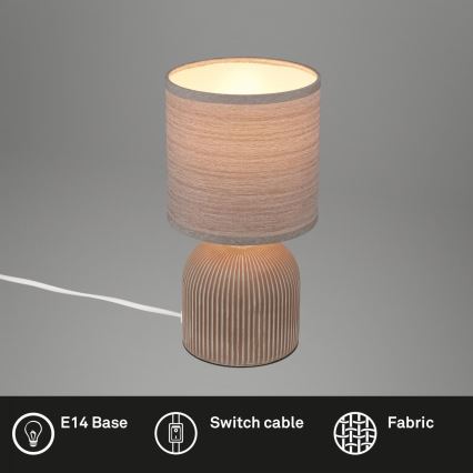 Brilo - laualamp INO 1xE14/10W/230V pruun