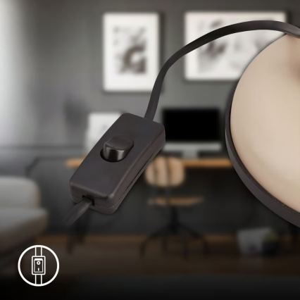 Brilo - Laualamp PIXA 1xE14/25W/230V beež