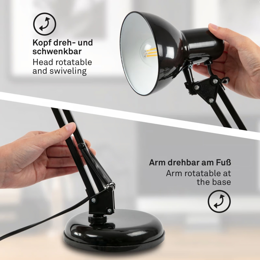 Brilo - Laualamp PIXA 1xE14/25W/230V must