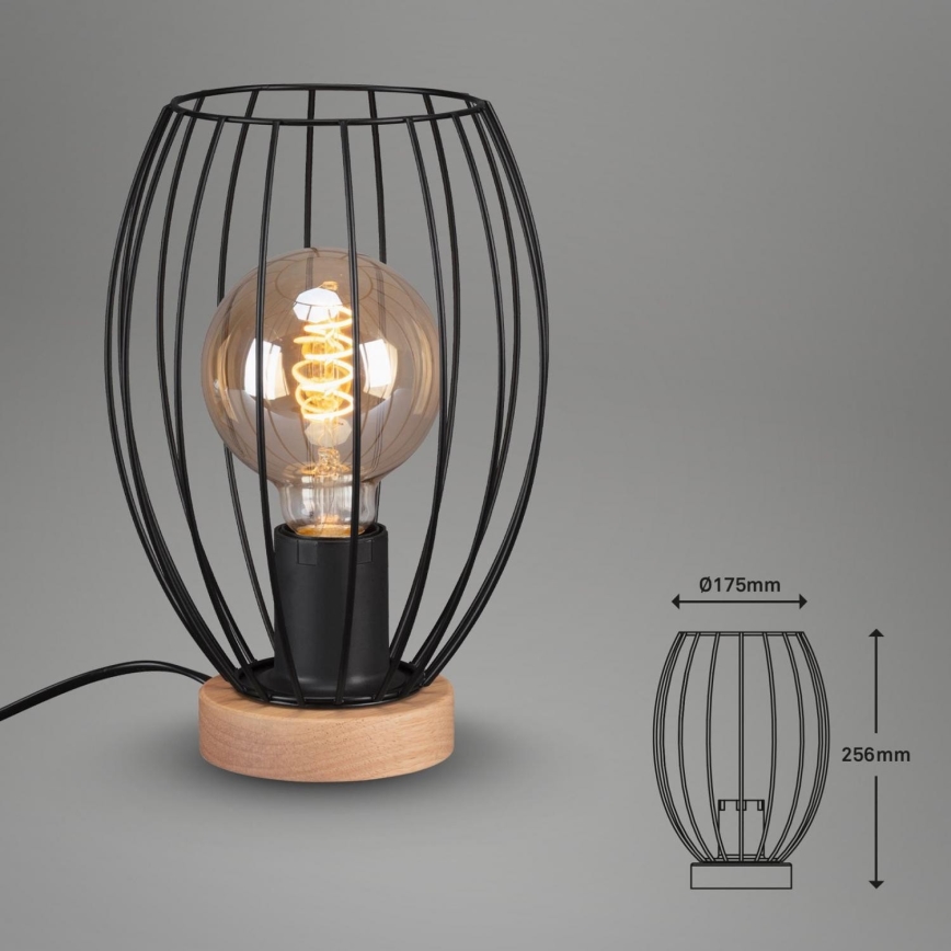 Brilo - Laualamp WAKTU 1xE27/25W/230V kummipuu