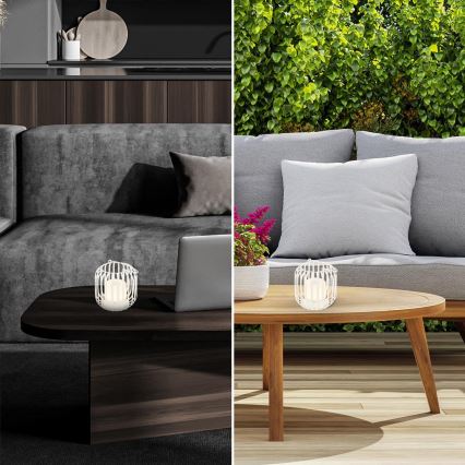 Brilo - LED Hämardatav rechargeable väli laualamp LED/2W/5V IP44 valge