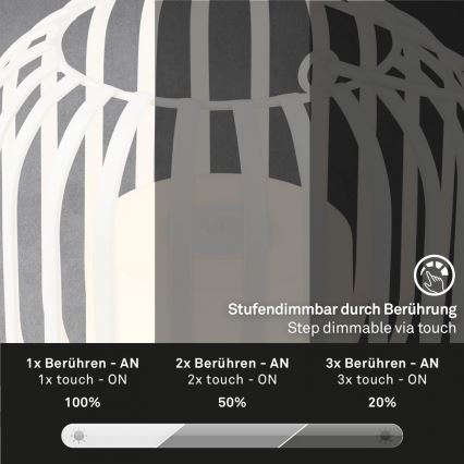 Brilo - LED Hämardatav rechargeable väli laualamp LED/2W/5V IP44 valge