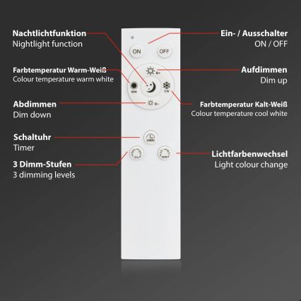 Brilo - Hämardatav LED-laelamp FRAME LED/50W/230V 2700-6500K 72,4x72,4cm must Wi-Fi Tuya + kaugjuhtimispult