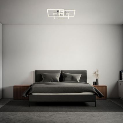Brilo - LED Hämardatav laevalgusti FRAME LED/57W/230V 3000K matt kroom