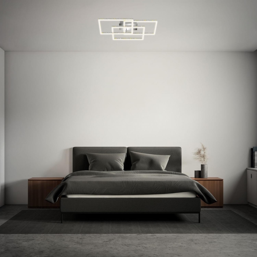 Brilo - LED Hämardatav laevalgusti FRAME LED/57W/230V 3000K matt kroom