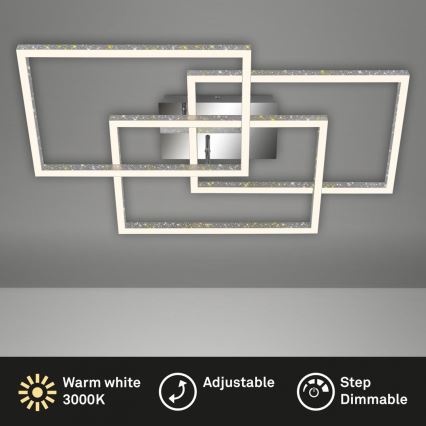 Brilo - LED Hämardatav laevalgusti FRAME LED/57W/230V 3000K matt kroom