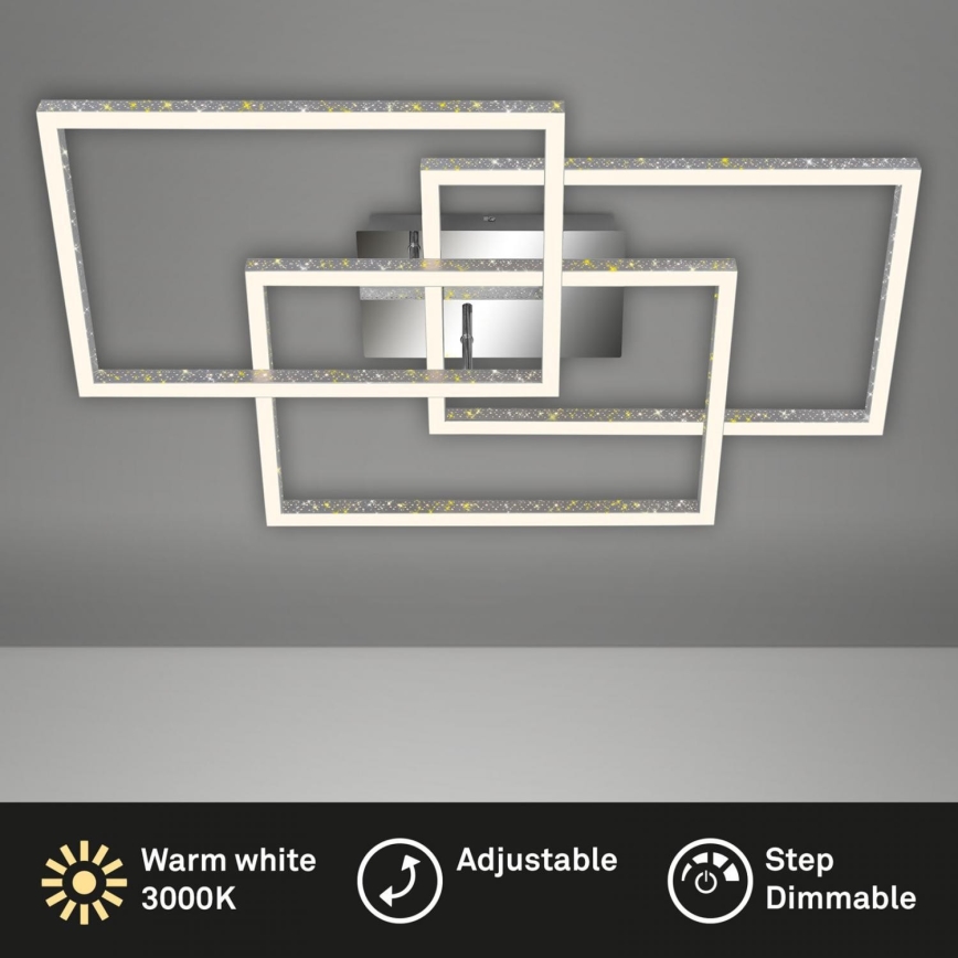 Brilo - LED Hämardatav laevalgusti FRAME LED/57W/230V 3000K matt kroom