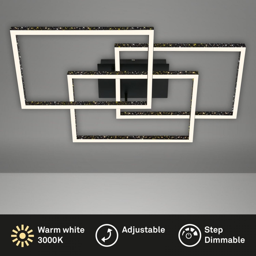 Brilo - LED Hämardatav laevalgusti FRAME LED/57W/230V 3000K must