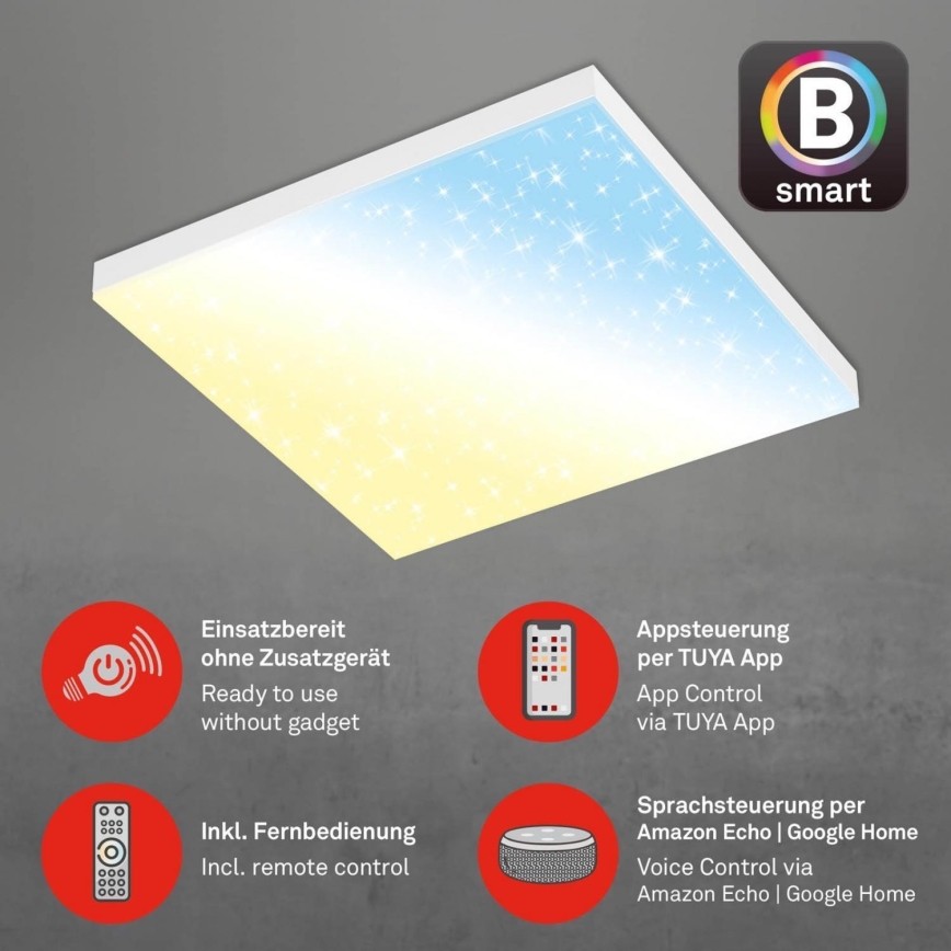 Brilo - LED Hämardatav laevalgusti FRAMELESS LED/24W/230V 3000-6500K Wi-Fi Tuya + kaugjuhtimispult