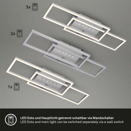 Brilo - LED hämardatav laevalgusti LED/30W/230V 3000K mattkroom