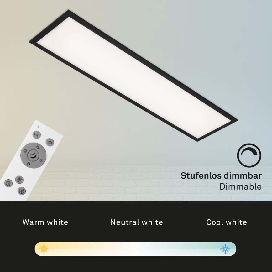 Brilo - LED Hämardatav laevalgusti PIATTO LED/24W/230V 3000-6500K 100x25 cm + kaugjuhtimispult