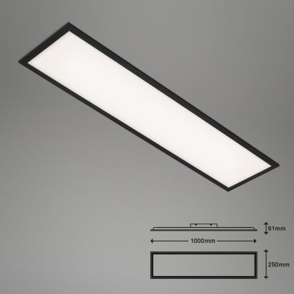 Brilo - LED Hämardatav laevalgusti PIATTO LED/24W/230V 3000-6500K 100x25 cm + kaugjuhtimispult