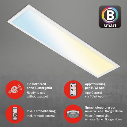 Brilo - LED Hämardatav laevalgusti PIATTO LED/28W/230V 3000-6500K Wi-Fi Tuya + kaugjuhtimispult